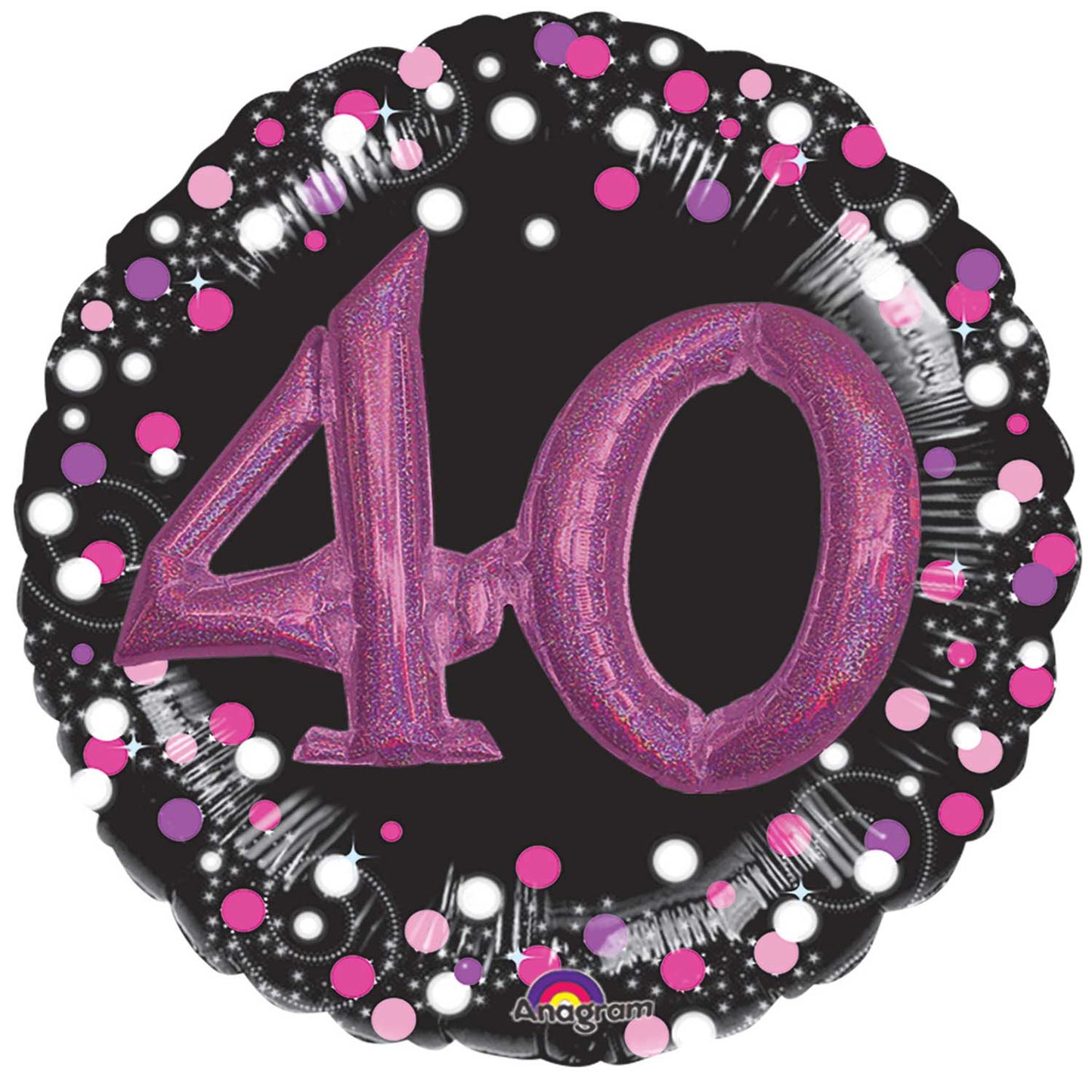 3597701 IP X5 - Pink Celebration 40 Foil Multi-Balloons P75 - 5 PC
