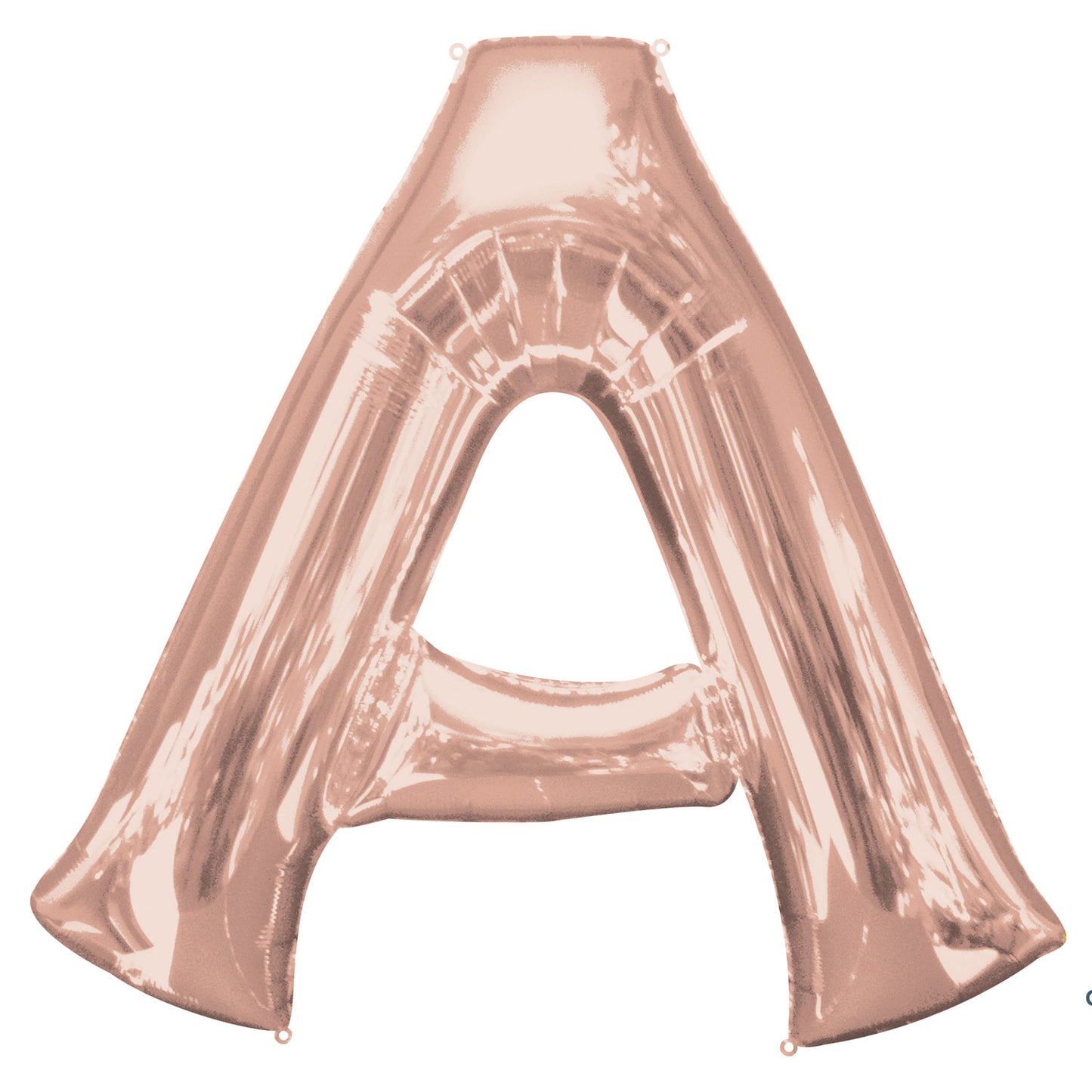 Letter A Rose Gold SuperShape Foil Balloons 34"/86cm P50 - 5 PC