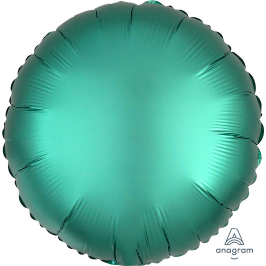 3679801 IP X5 - Jade Circle Satin Luxe Standard HX Packaged Foil Balloons S15 - 5 PC