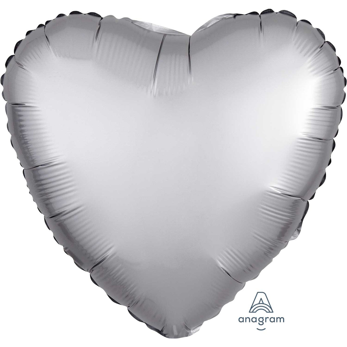 3680602 IP X10 - Platinum Heart Satin Luxe Standard HX Unpackaged Foil Balloons S15 - 10 PC