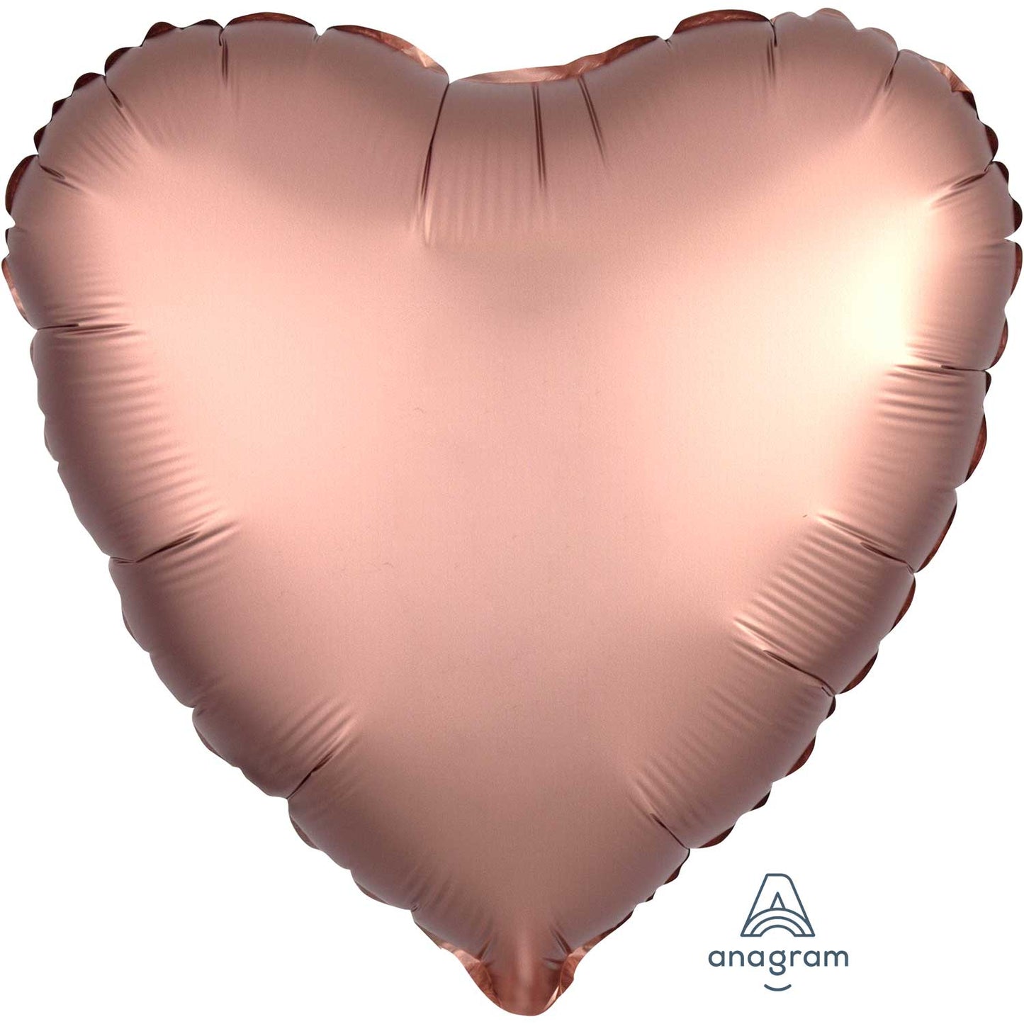 3682501 IP X5 - Rose Copper Heart Satin Luxe Standard HX Packaged Foil Balloons S15 - 5 PC