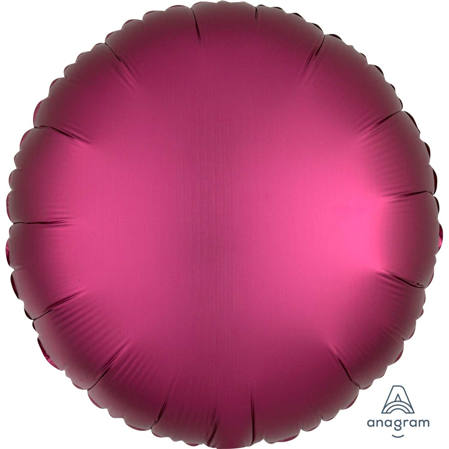 3682701 IP X5 - Pomegranate Circle Satin Luxe Standard HX Packaged Foil Balloons S15 - 5 PC