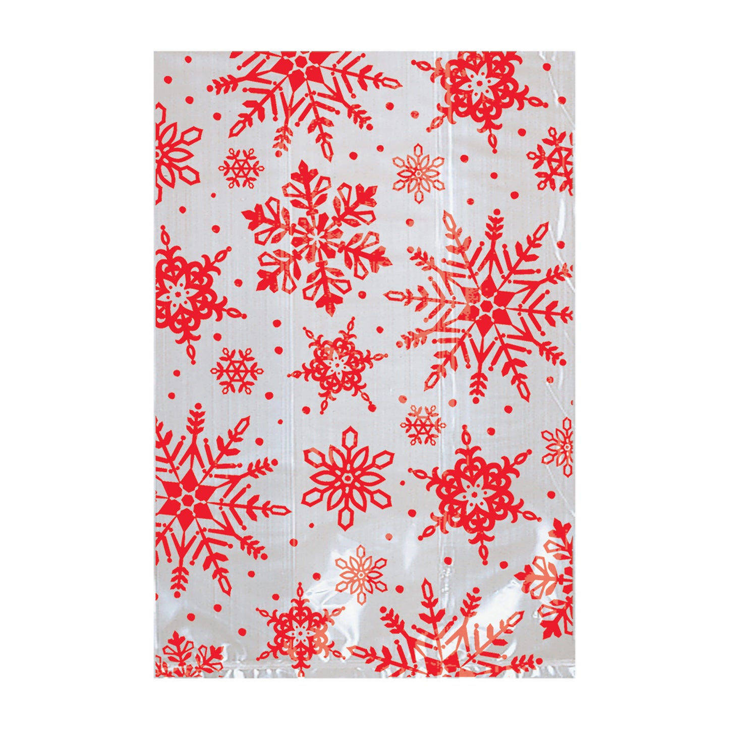 370405 IP X12 - Snowflake Cello Bags 10cm x 15cm - 12 PKG/25