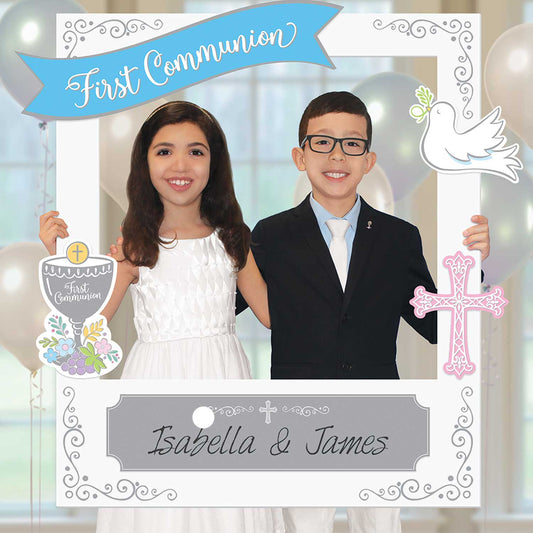 First Communion Personalised Photo Frame with add-ons - 3 PKG/15