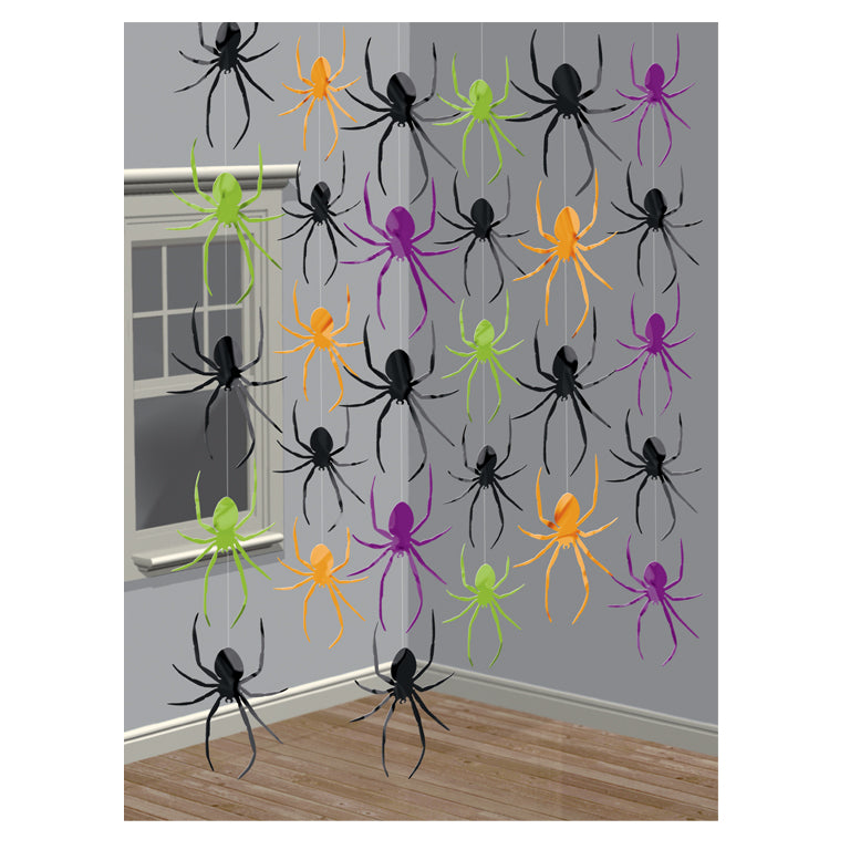 678124 IP X12 - Spider String Decorations 2.1m - 12 PKG/6