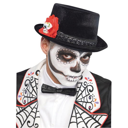 Day Of The Dead Men's Top Hats - Size Adult - 6 PC