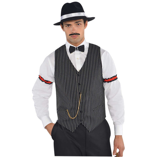 Roaring 20s Gangster Vest - Size Adult - 2 PC