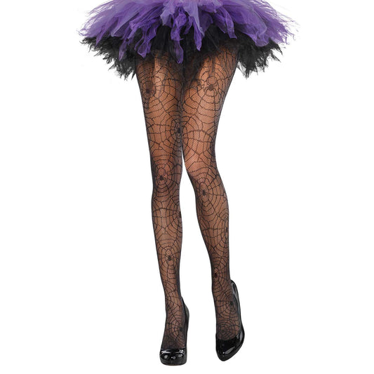 Spider Web Tights - Size Adult - 6 PC