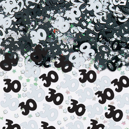 9900480 IP X12 - Black/Silver 30 Metallic Confetti 14g - 12 PC