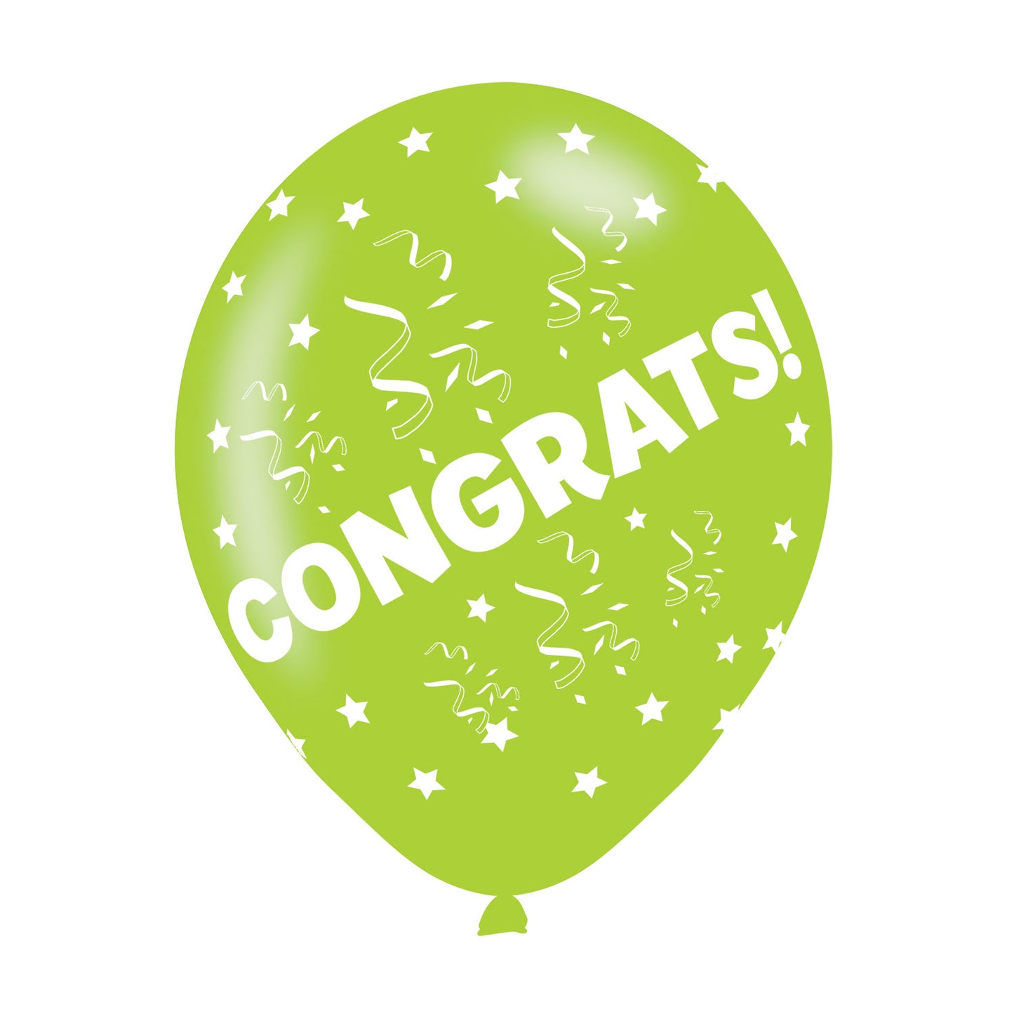 9900689 IP X10 - Congrats Assorted Colours Latex Balloons 11"/27.5cm - 10 PKG/6