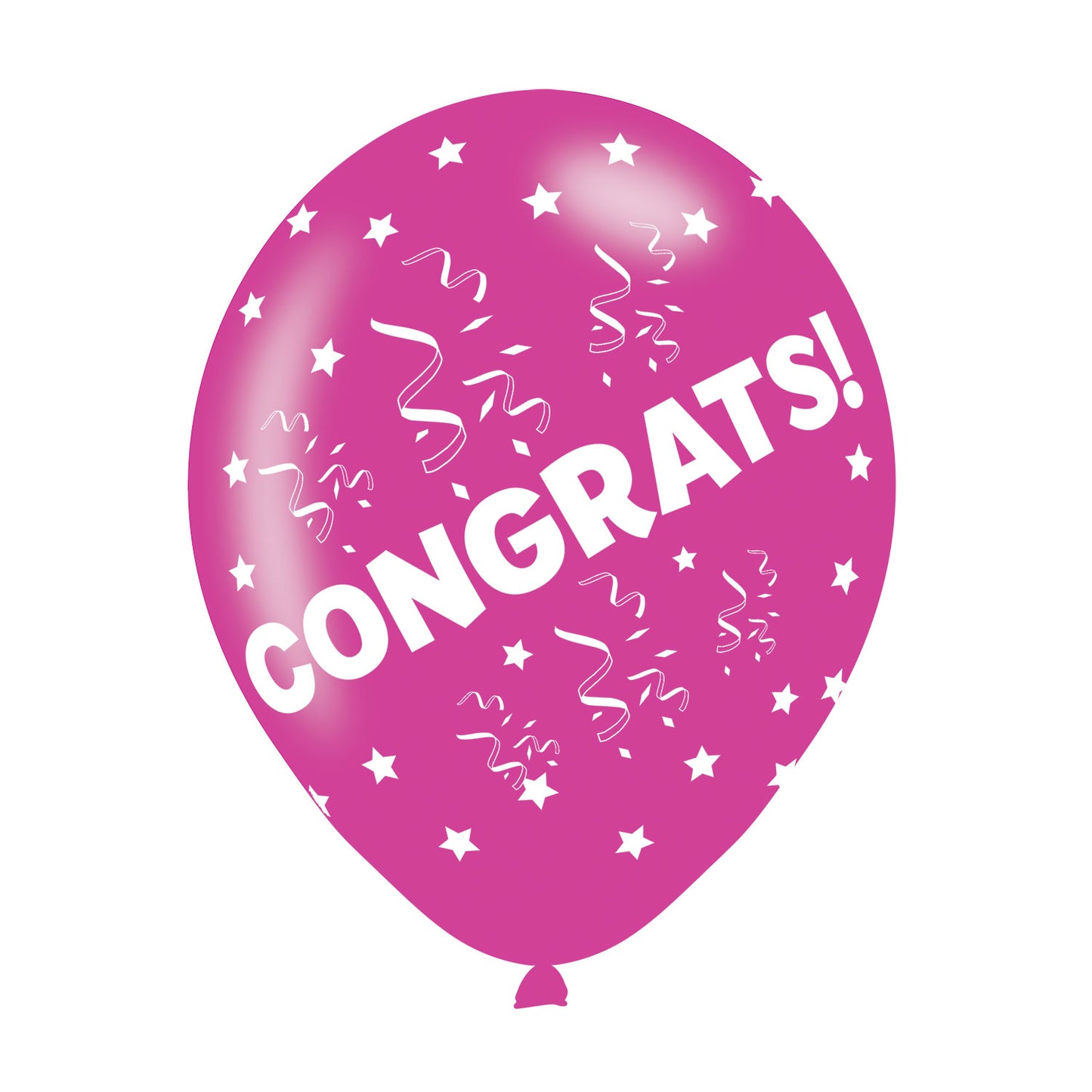 9900689 IP X10 - Congrats Assorted Colours Latex Balloons 11"/27.5cm - 10 PKG/6