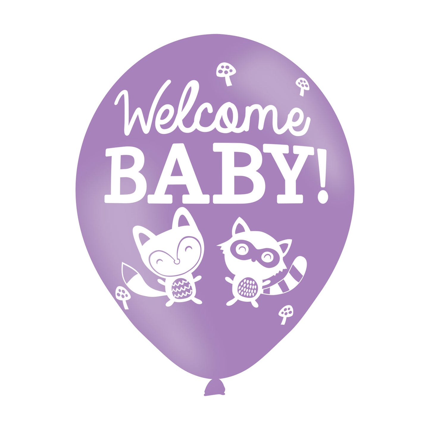 9900702 IP X10 - Welcome Baby Assorted Colours Latex Balloons 11"/27.5cm - 10 PKG/6