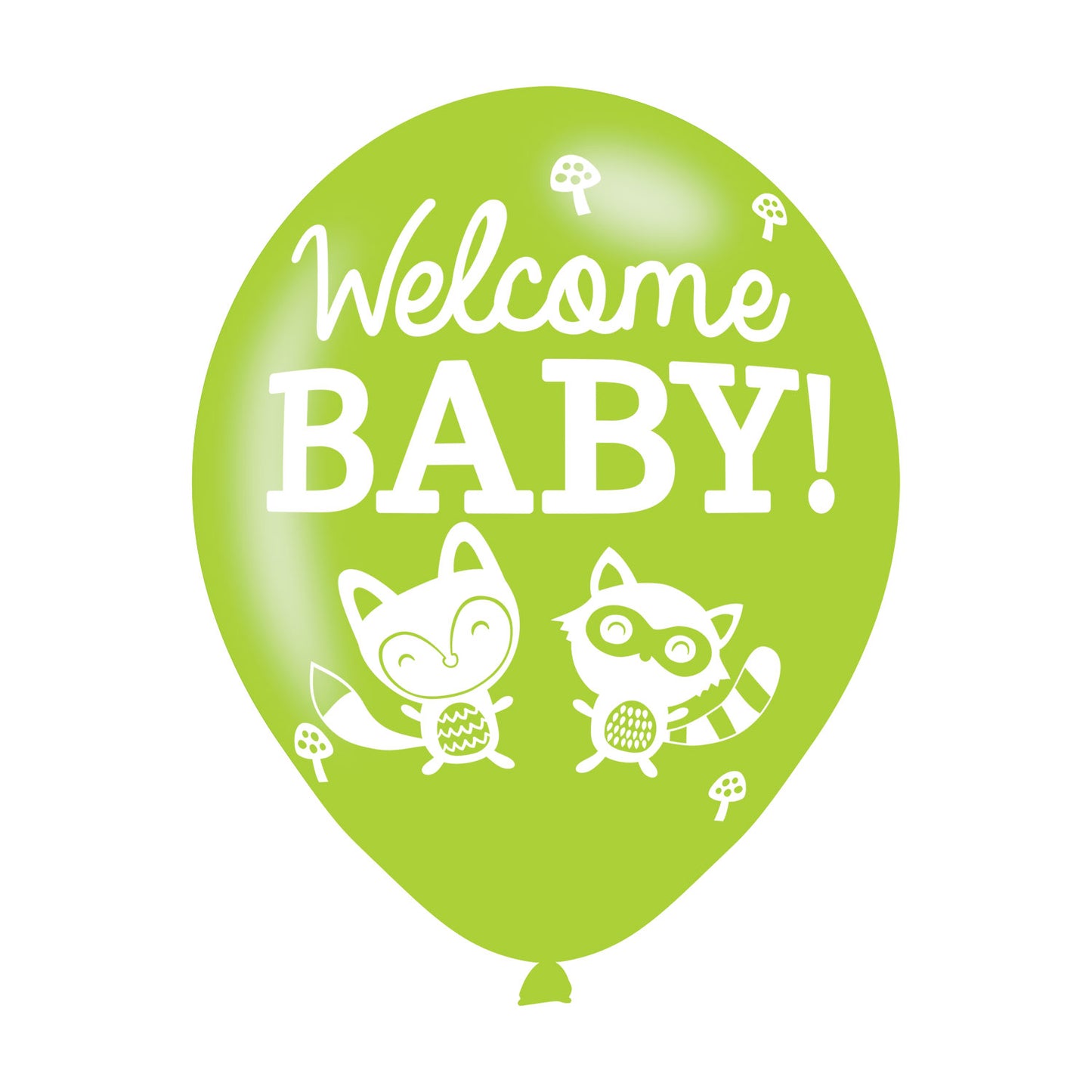 9900702 IP X10 - Welcome Baby Assorted Colours Latex Balloons 11"/27.5cm - 10 PKG/6
