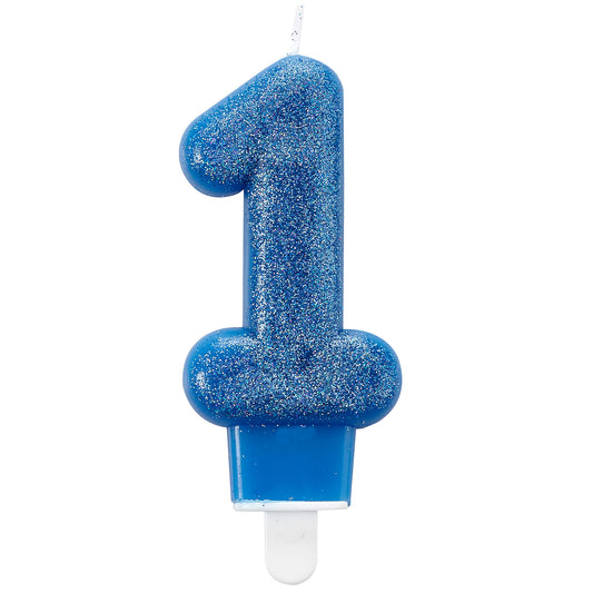 9900762 IP X12 - Candle num. 1 Glitter - X 12