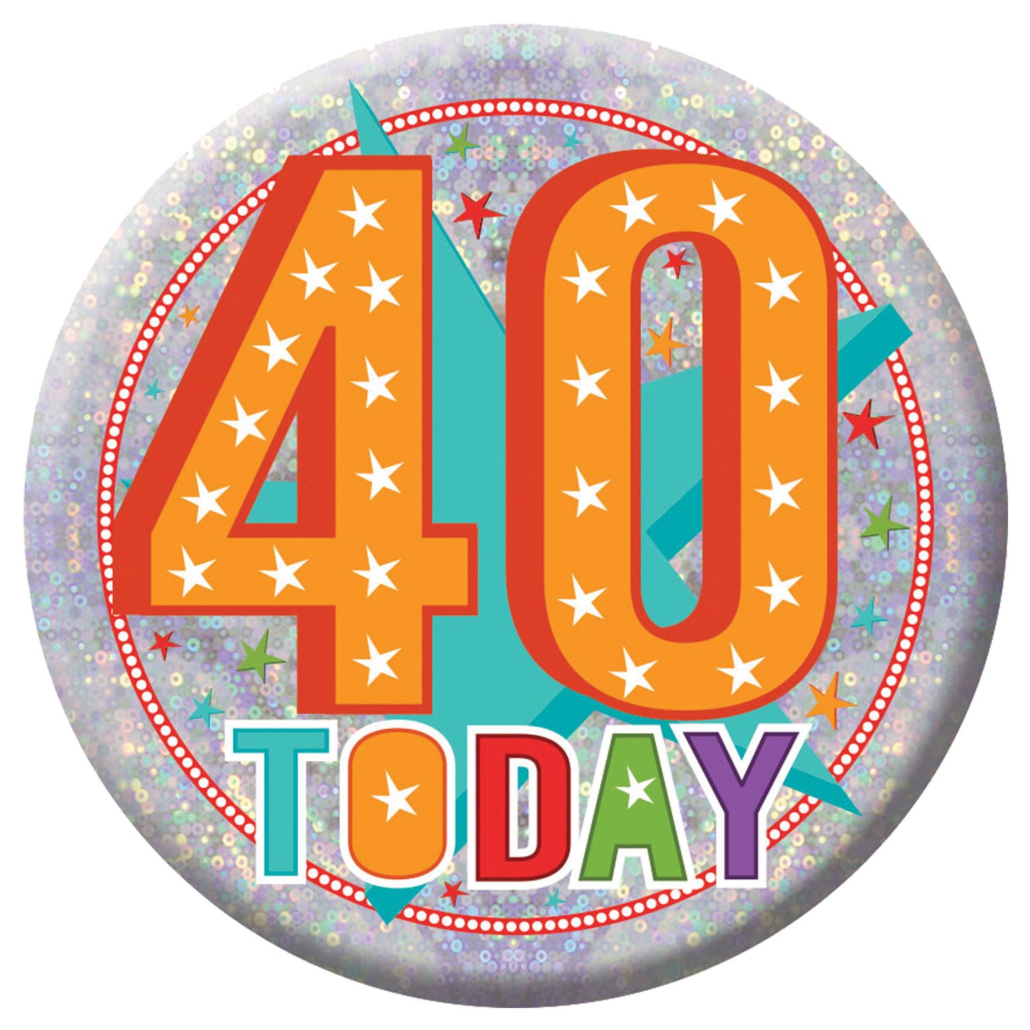 9900836 IP X6 - 40 Today Holographic Badges 15cm - 6 PC