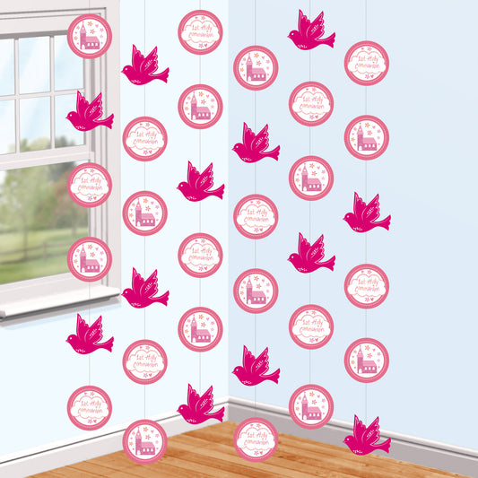 9901880 IP X6 - Communion Church Blue String Decorations 2m - 6 PKG/6