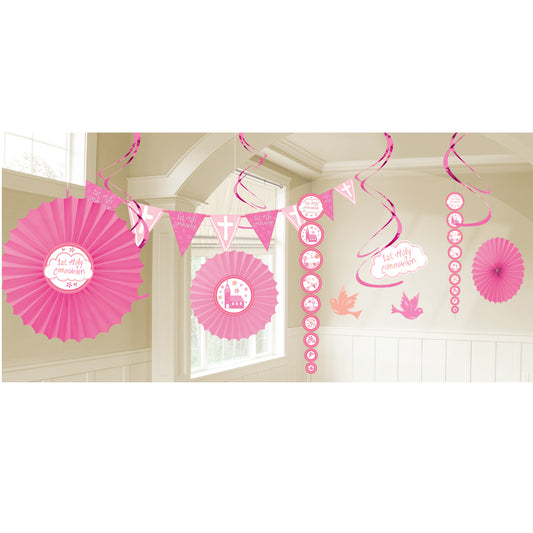 9901881 IP X6 - Communion Church Pink Decoration Kit - 6 PKG/18