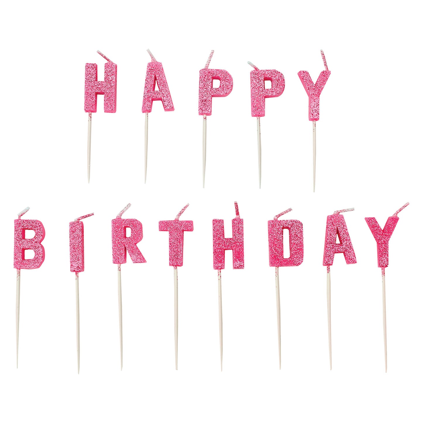 PICK GLITTER CANDLE HBDAY X 6