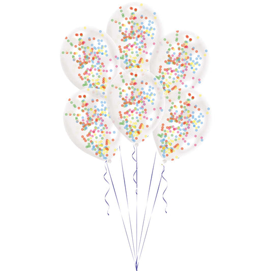 Confetti Assorted Latex Balloon Kits 11"/27.5cm - 6 PKG/6