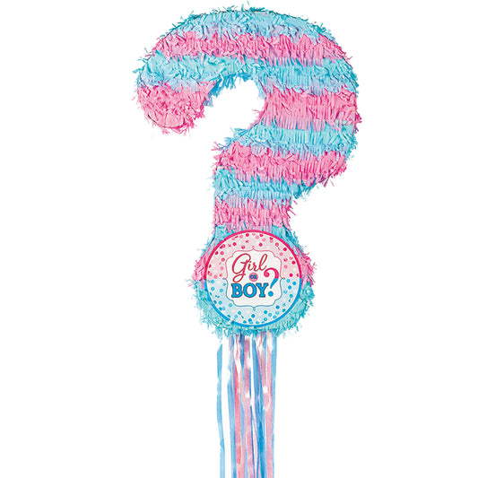 P33535 IP X4 - Gender Reveal Pull Pinatas - 4 PC
