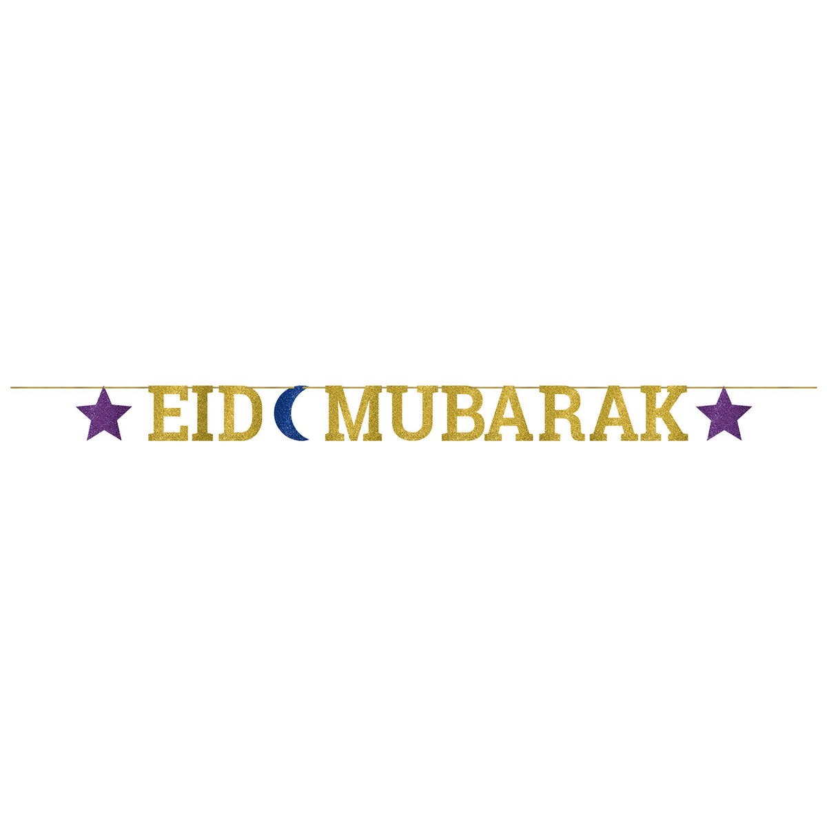 120359 IP X6 - Eid Mubarak Letter Banners 3.65m - 6 PC