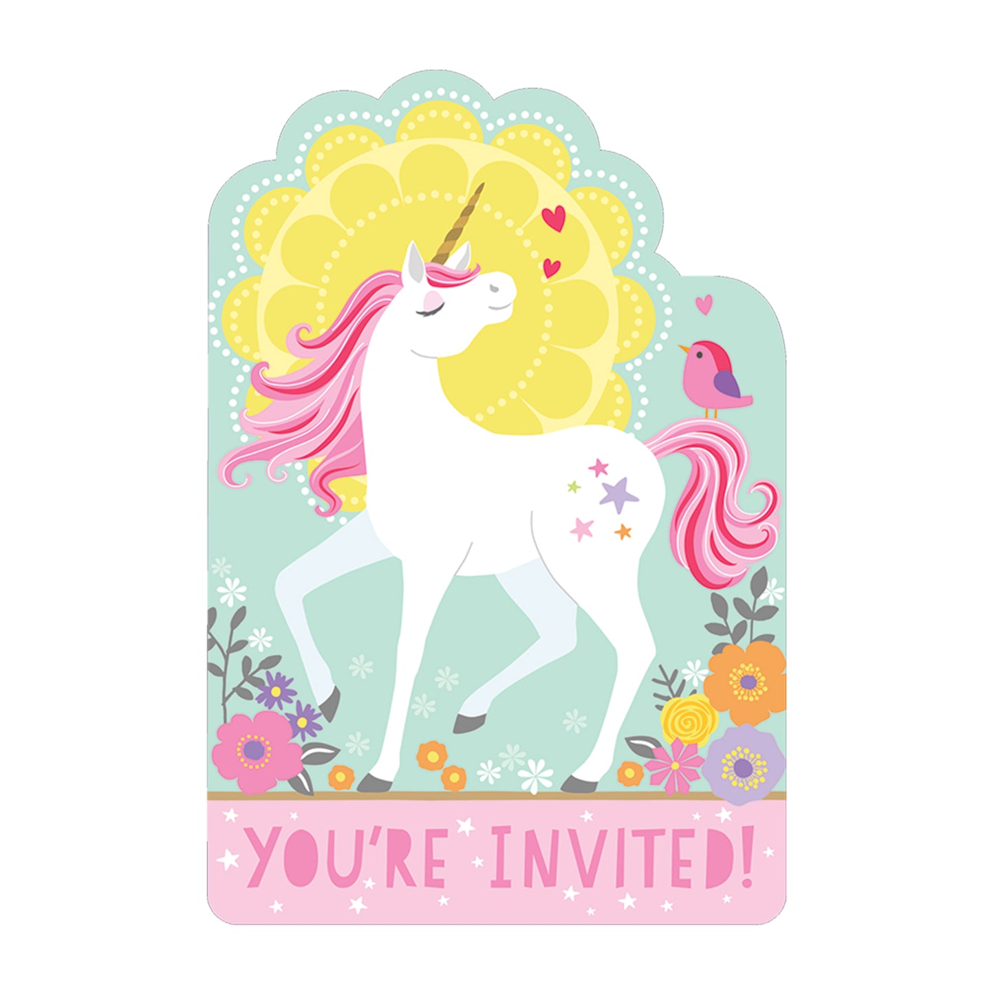 Magical Unicorn Postcard Invitations - 6 PKG/8