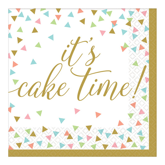 711926 IP X12 - Confetti Fun Luncheon Napkins 33cm - 12 PKG/36
