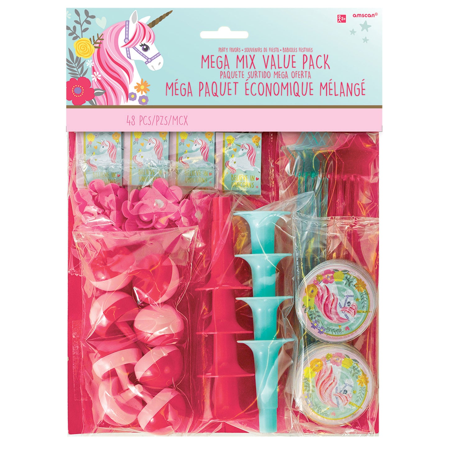 Magical Unicorn Mega Value Favour Packs - 6 PKG/48