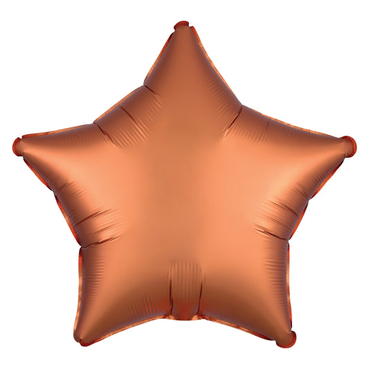3858201 IP X5 - Satin Luxe Amber Star Standard HX Packaged Foil Balloons S15 - 5 PC