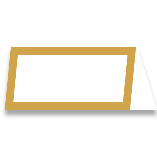 Gold Table Number Cards 10cm x 10cm x 2cm - 6 PKG/50