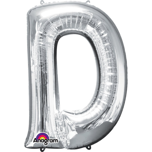 Letter D Pink Minishape Foil Balloons 16"/40cm A04 - 5 PC