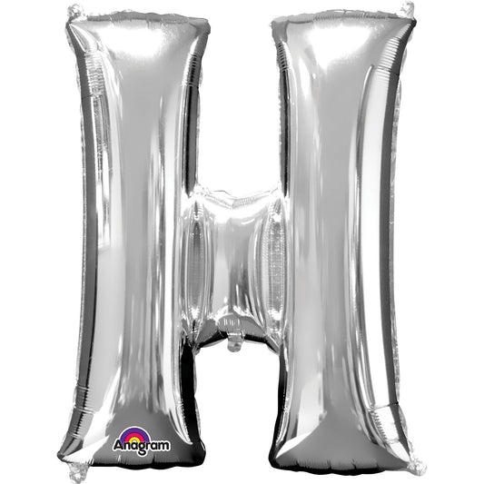 Letter H Pink Minishape Foil Balloons 16"/40cm A04 - 5 PC