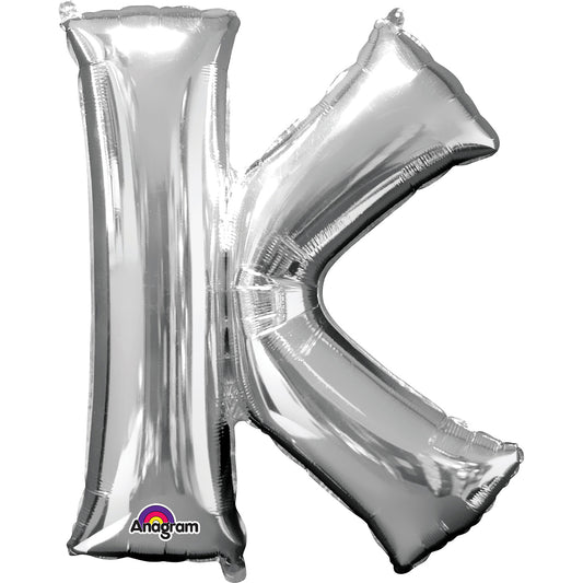 Letter K Rose Gold Minishape Foil Balloons 16"/40cm A04 - 5 PC