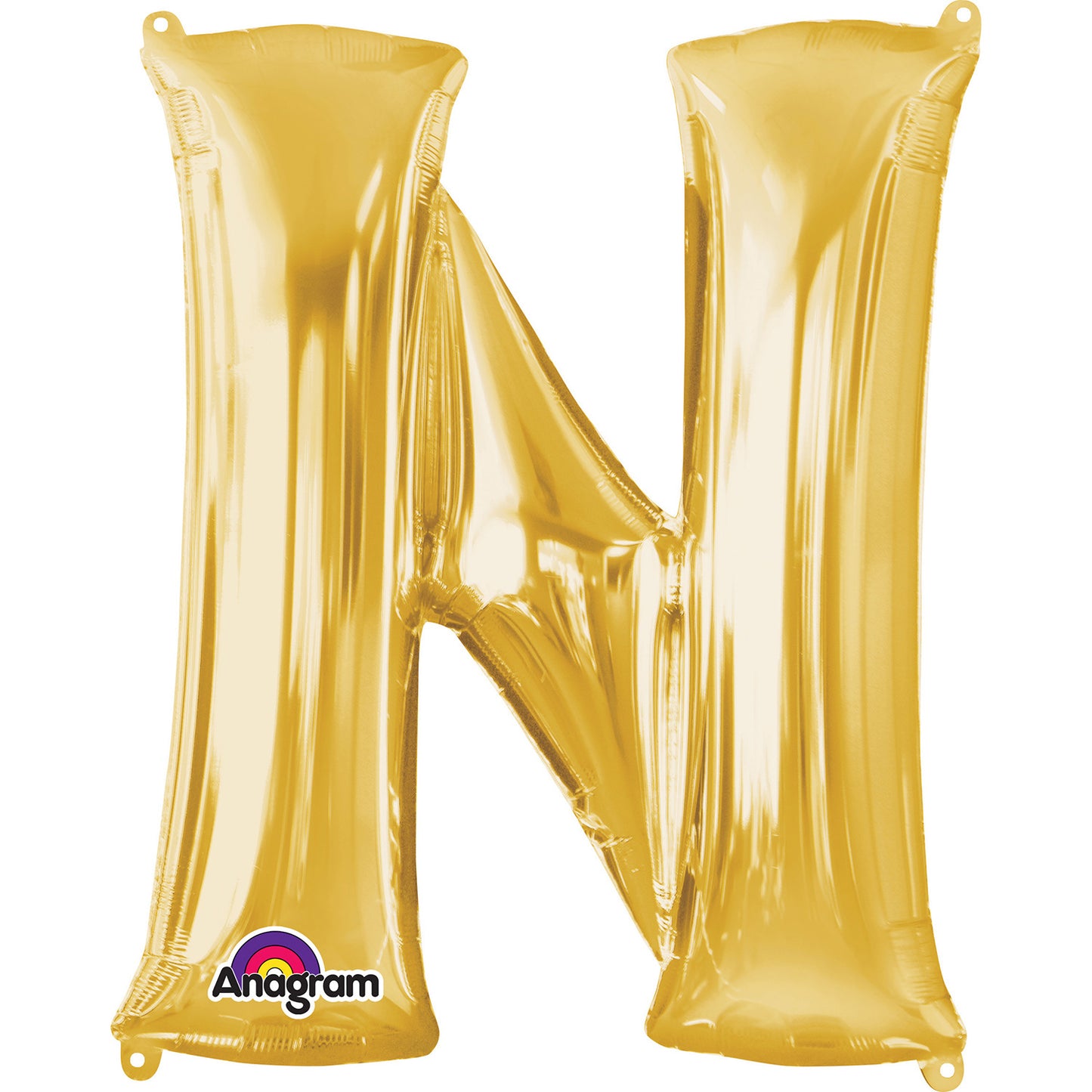 Letter N Rose Gold Minishape Foil Balloons 16"/40cm A04 - 5 PC