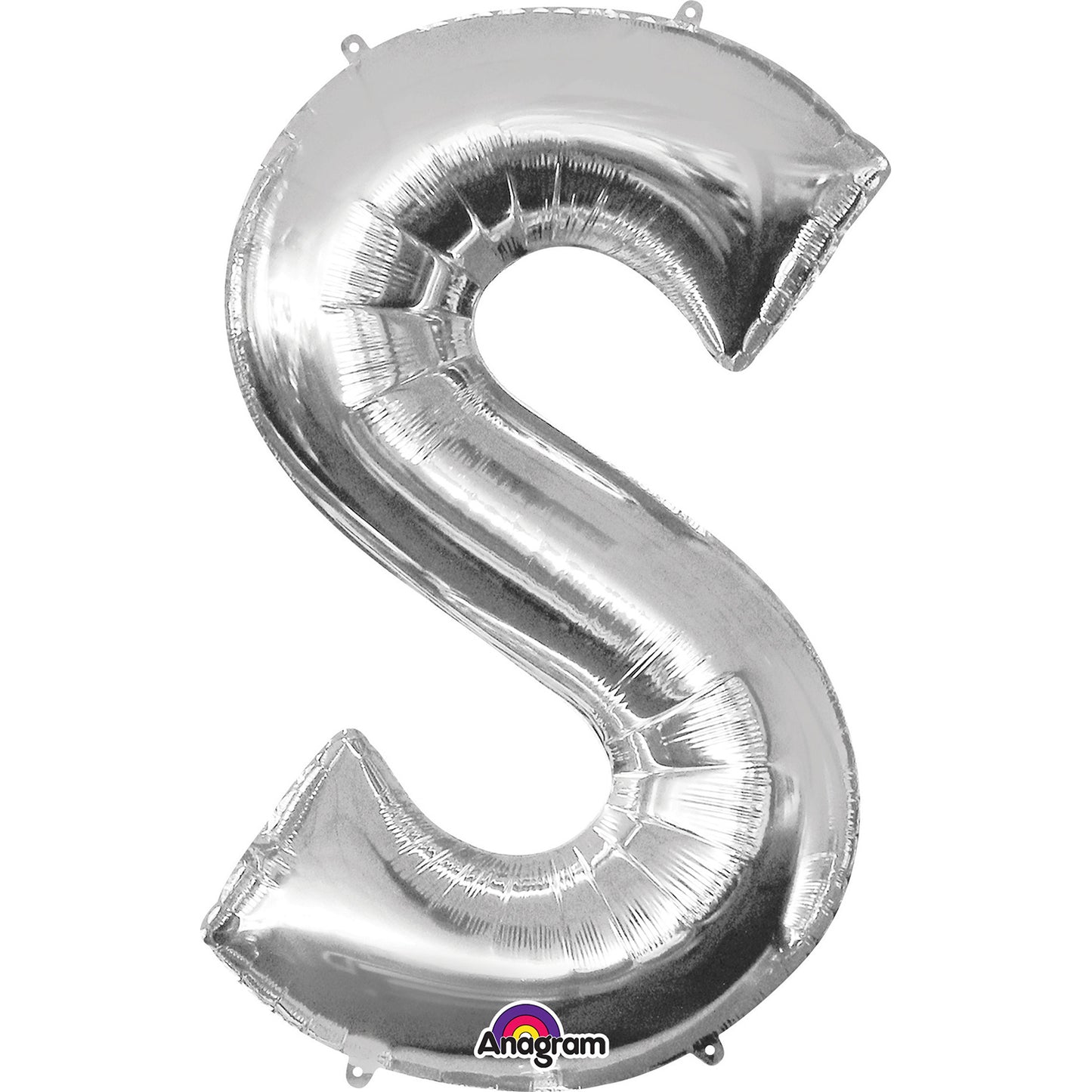Letter S Rose Gold Minishape Foil Balloons 16"/40cm A04 - 5 PC