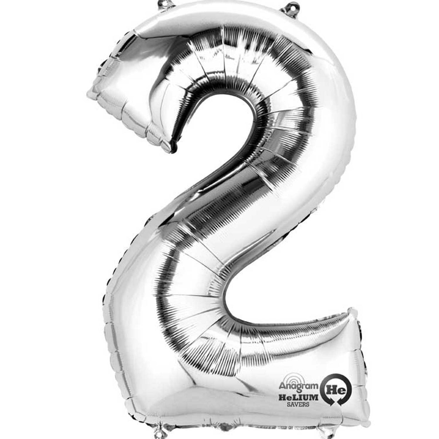 Number 2 Rose Gold Minishape Foil Balloons 16"/"40cm A04 - 5 PC