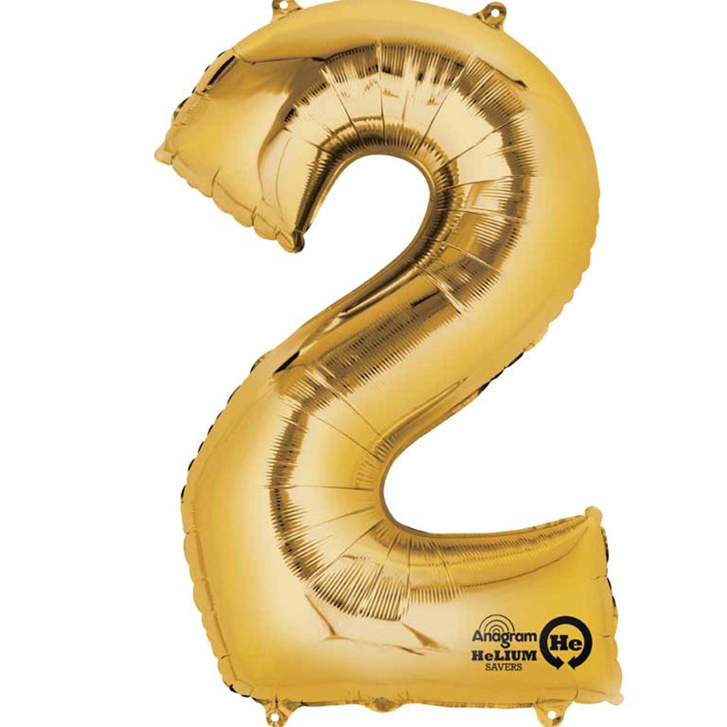 Number 2 Rose Gold Minishape Foil Balloons 16"/"40cm A04 - 5 PC