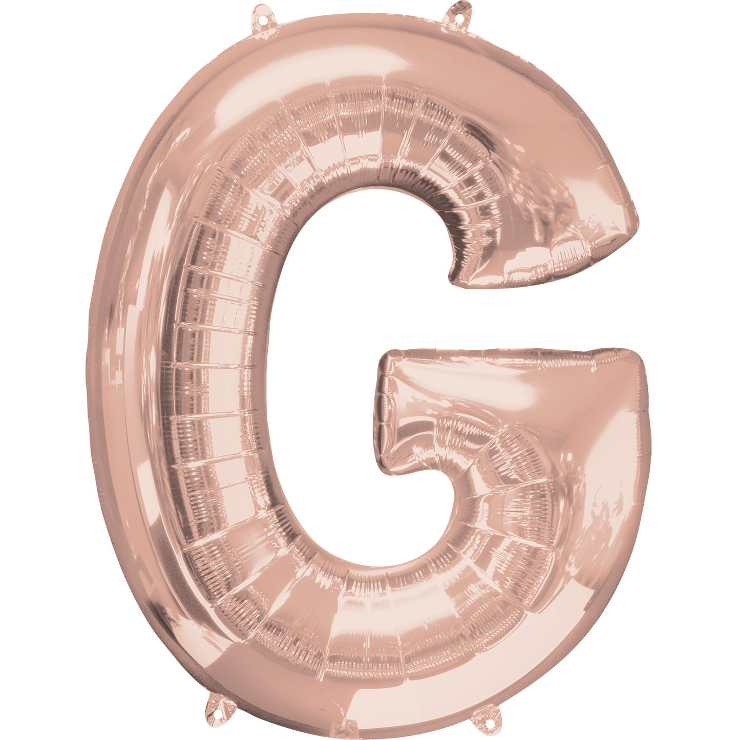 Letter G Rose Gold Minishape Foil Balloons 16"/40cm A04 - 5 PC