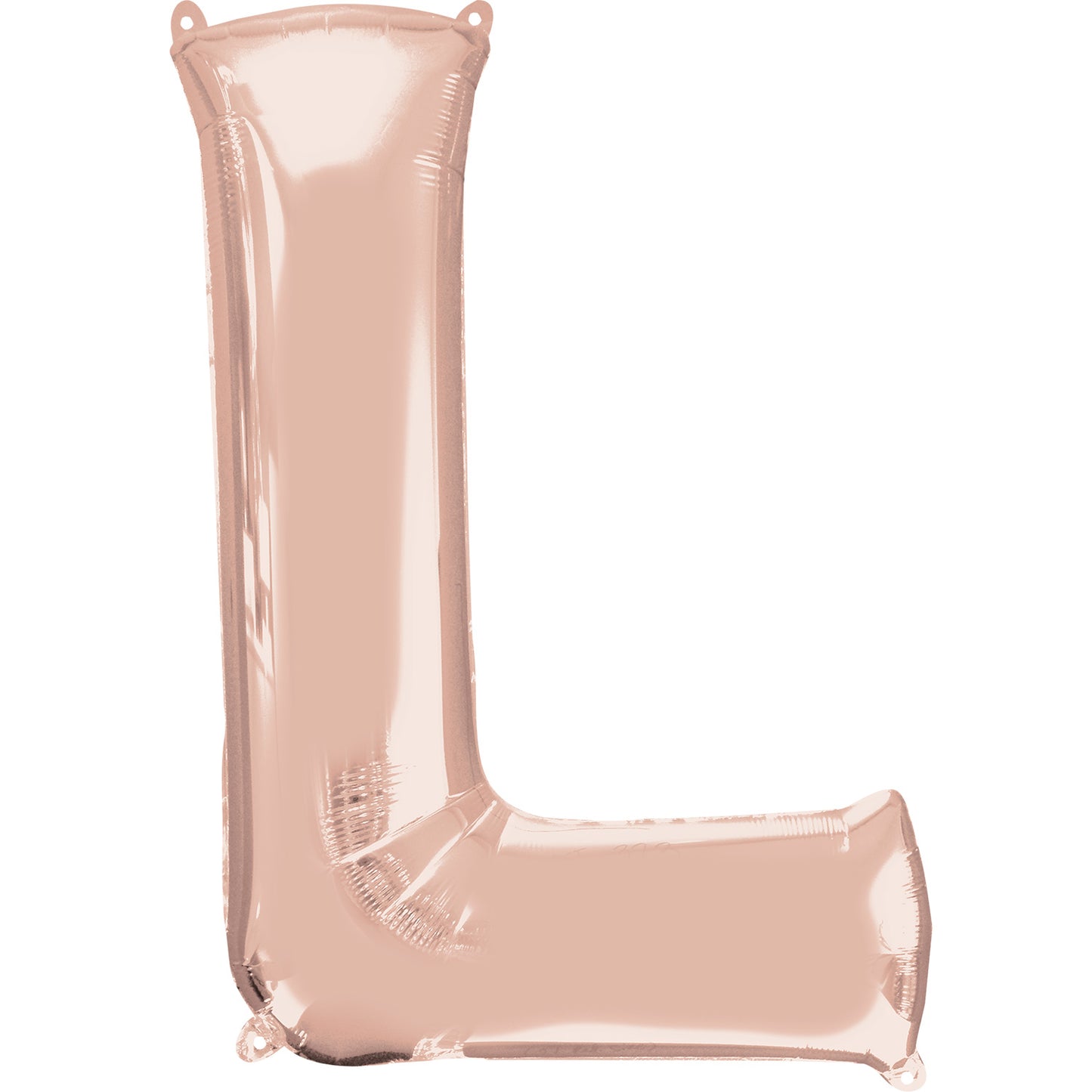 Letter L Rose Gold Minishape Foil Balloons 16"/40cm A04 - 5 PC