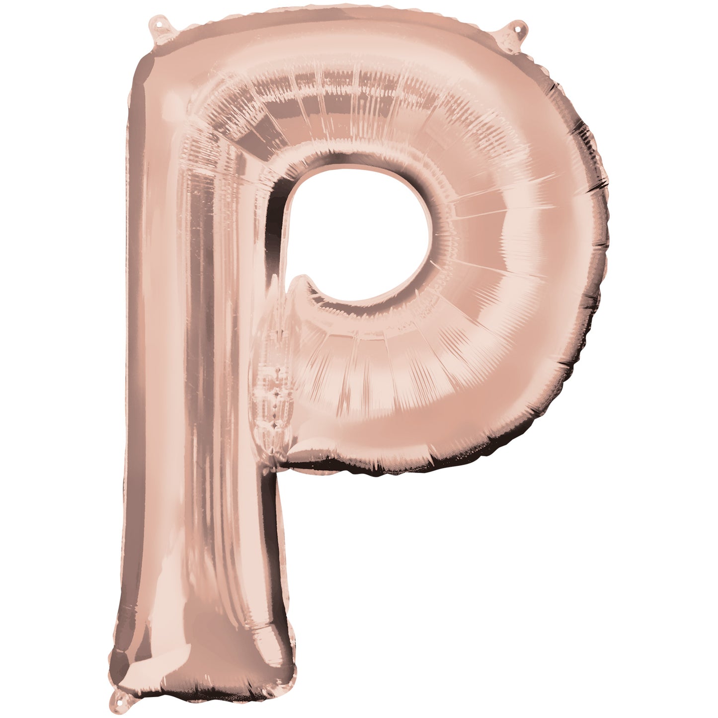 3746711 IP X5 - Letter P Rose Gold Minishape Foil Balloons 16"/40cm A04 - 5 PC