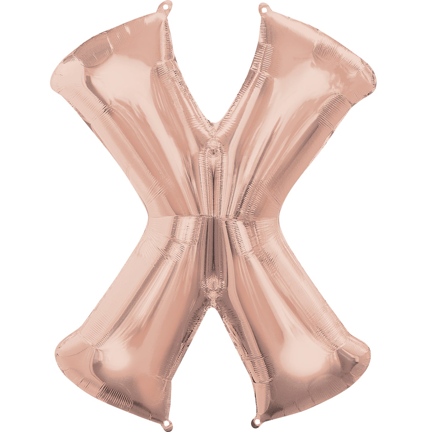 Letter X Rose Gold Minishape Foil Balloons 16"/40cm A04 - 5 PC