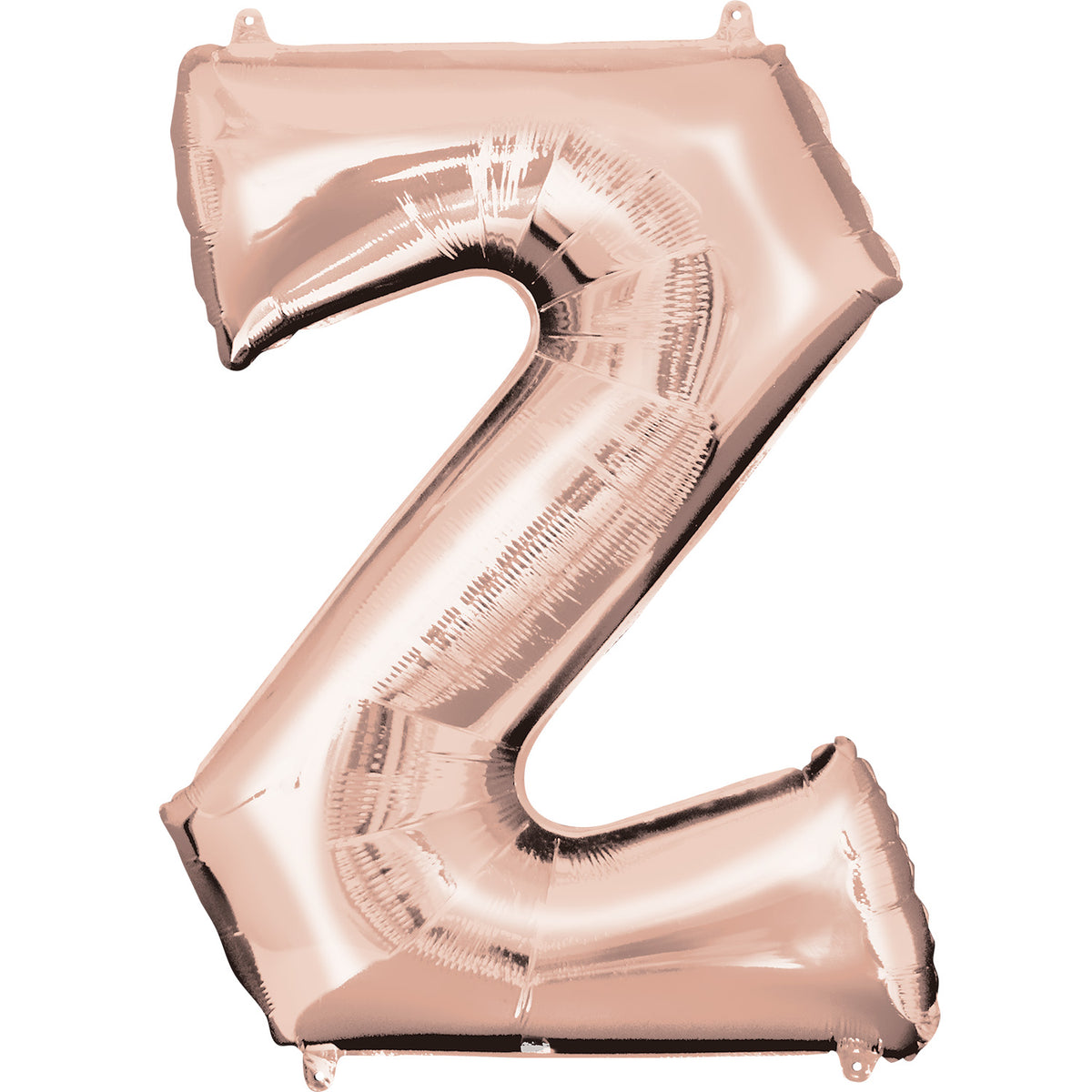 Letter Z Rose Gold Minishape Foil Balloons 16"/40cm A04 - 5 PC