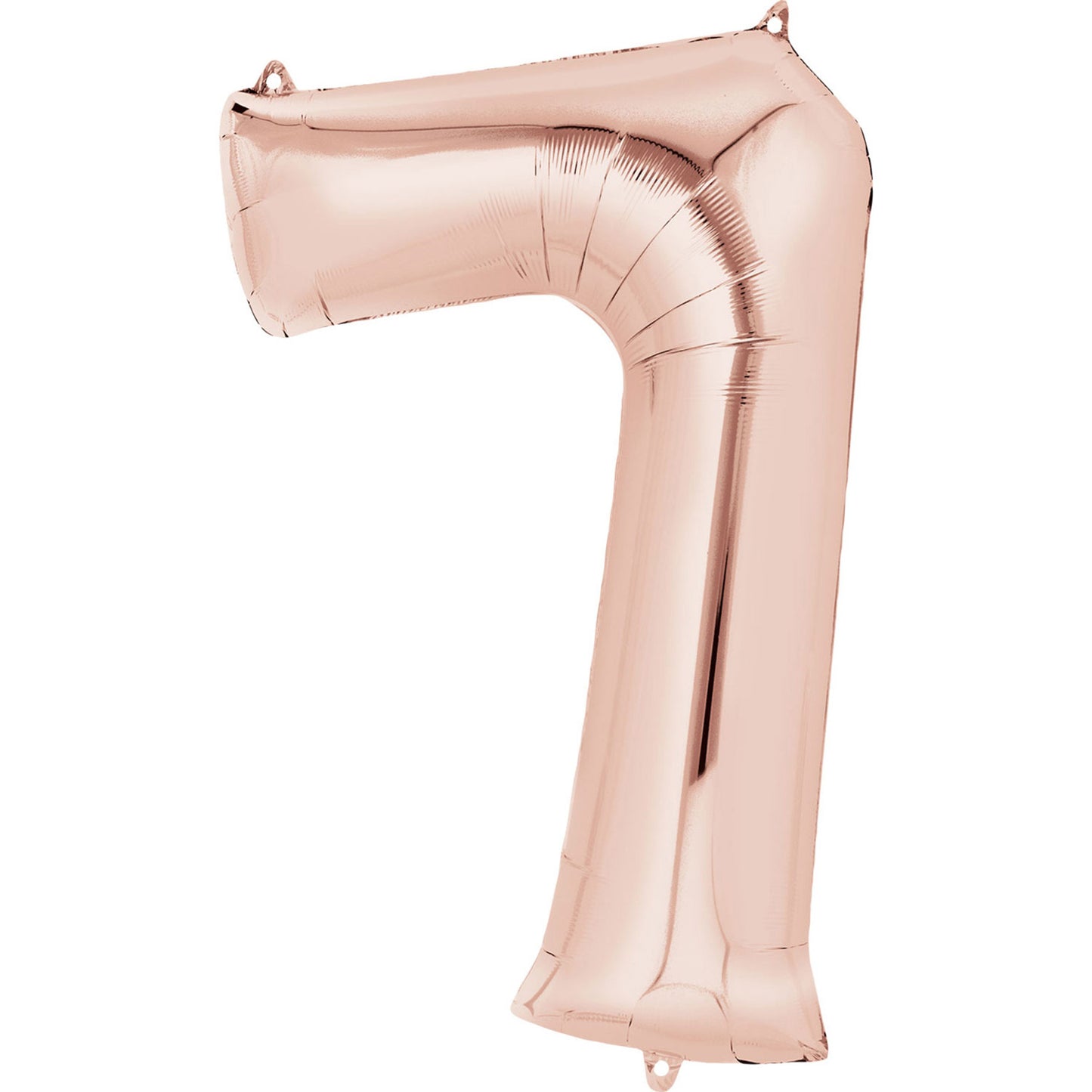 Number 7 Rose Gold Minishape Foil Balloons 16"/"40cm A04 - 5 PC