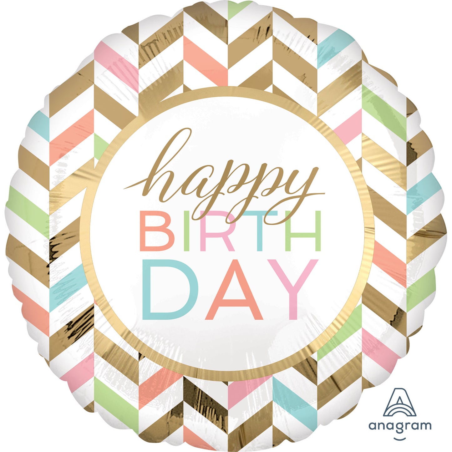 3717901 IP X5 - Happy Birthday Confetti Fun Jumbo Foil Balloons P40 - 5 PC