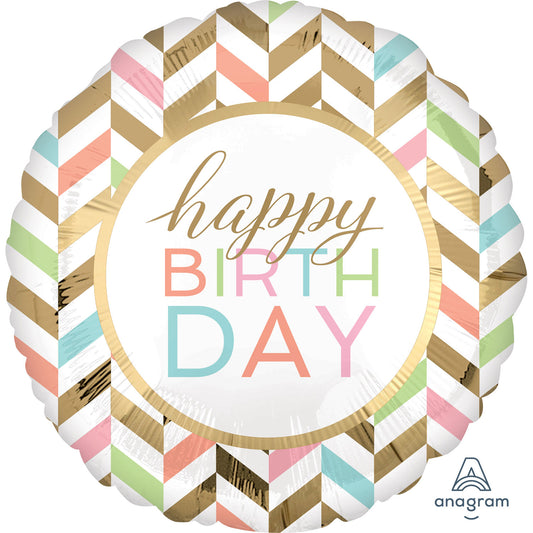 3717901 IP X5 - Happy Birthday Confetti Fun Jumbo Foil Balloons P40 - 5 PC