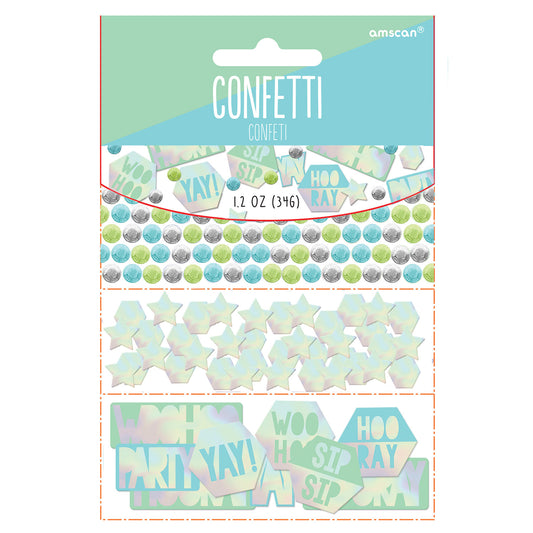 360280 IP X12 - Shimmering Party Iridescent Confetti 34g - 12 PC