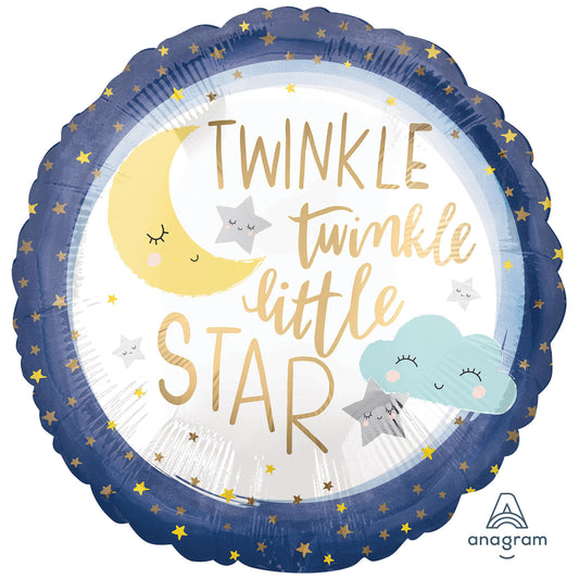 3850601 IP X5 - Twinkle Little Star Standard Satin XL Foil Balloons S40 - 5 PC