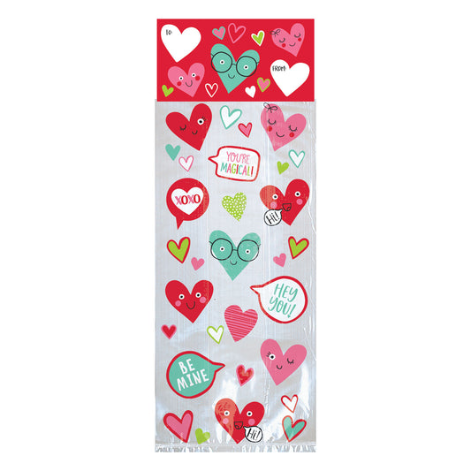370447 IP X9 - Valentine's Party Bags 12.7cm x 27.9cm - 9 PKG/20