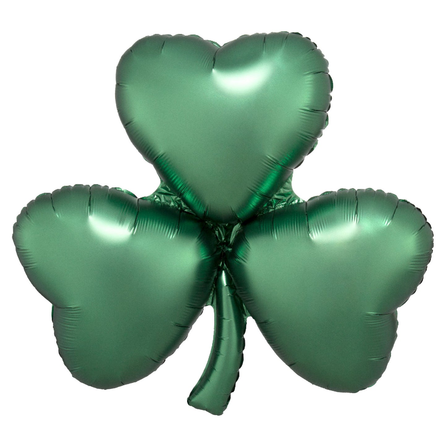 3878301 IP X5 - Emerald Shamrock Satin Luxe SuperShape XL Foil Balloons 29"/73cm x 28"/71cm P30 - 5 PC