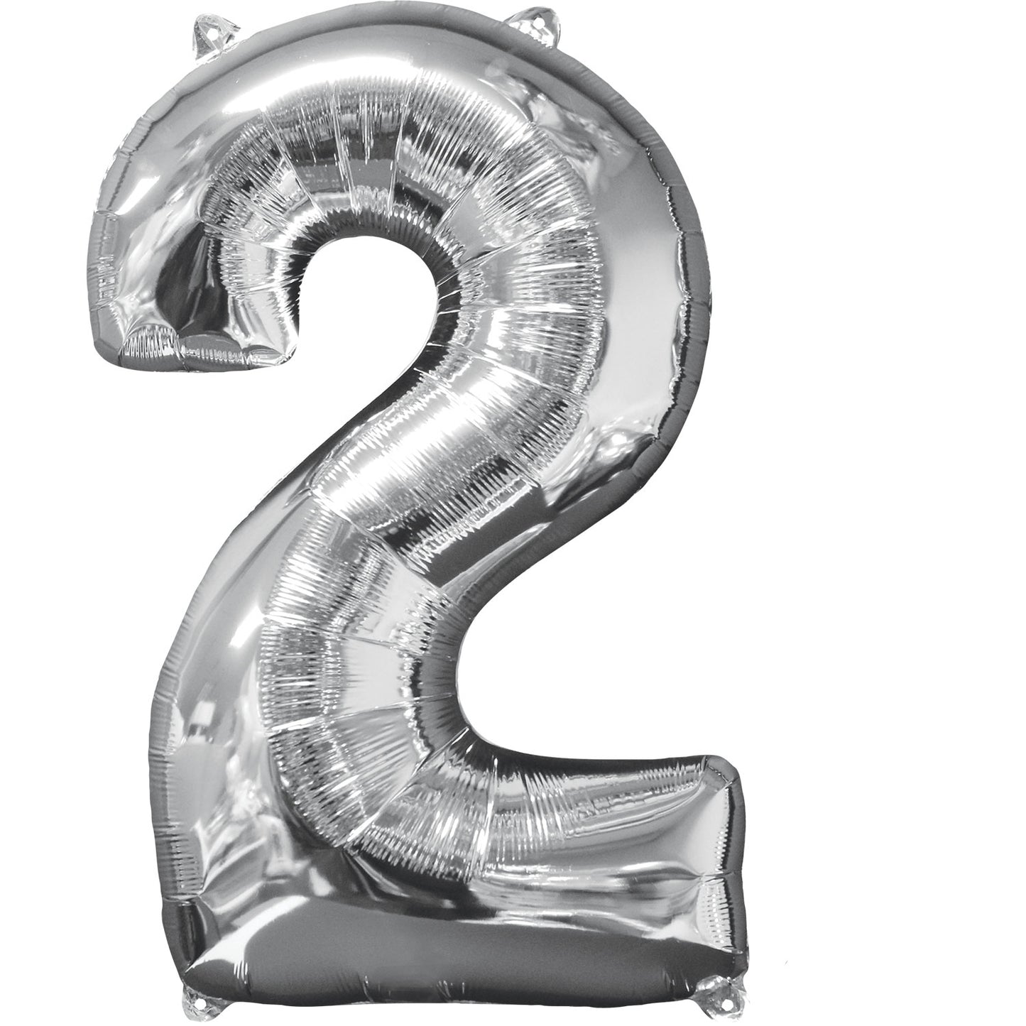 Number 2 Rose Gold SuperShape Mid-Size Foil Balloons 17"/43cm w x 26"/66cm h P31 - 5 PC
